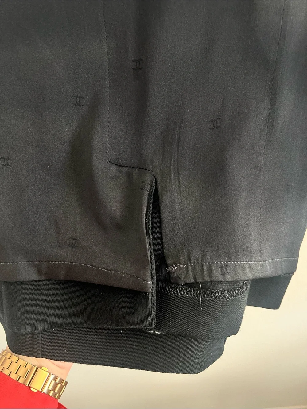 Vintage Chanel Boutique Fall 1996 Black Wool Sheath Dress, FR 34
